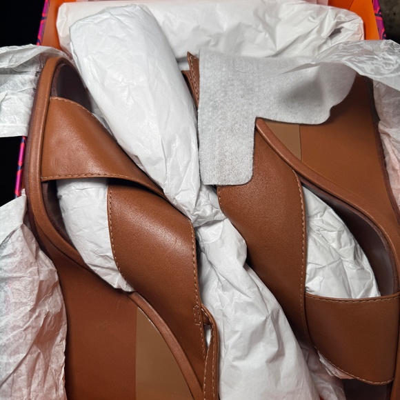 Tory Burch Gabrielle Wedge Sandal – Royal Tan, Size 11M - Picture 5 of 8